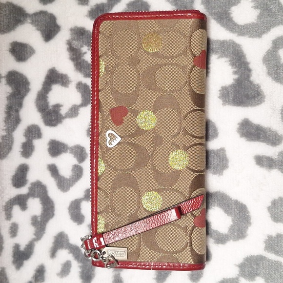 Coach Handbags - Coach Poppy Secret Admirer Full Sized Wallet